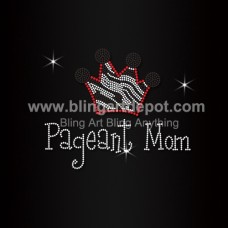 Pageant Mom Rhinestone Iron On Transfers